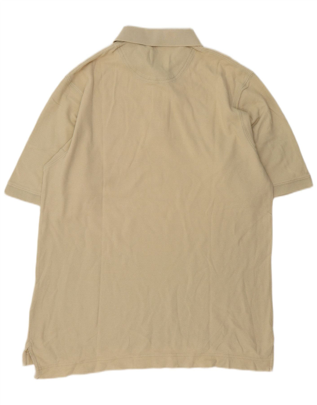 Timberland Mens Polo Shirt Medium Off White Cotton