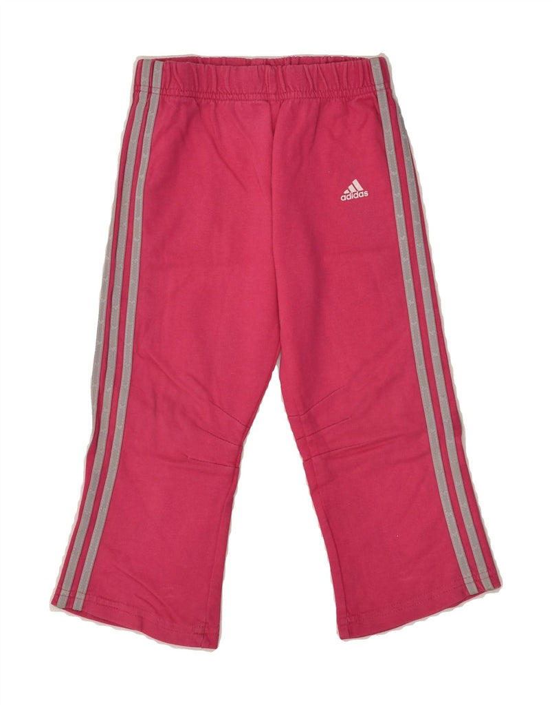 ADIDAS Girls Tracksuit Trousers 2-3 Years Pink Cotton | Vintage Adidas | Thrift | Second-Hand Adidas | Used Clothing | Messina Hembry 