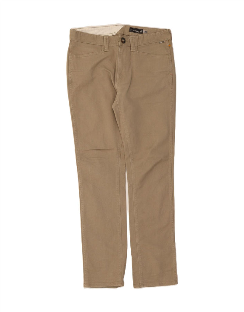 VOLCOM Mens Straight Casual Trousers W31 L32 Beige Cotton Vintage Volcom and Second-Hand Volcom from Messina Hembry 