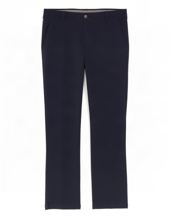 Under Armour Mens Straight Chino Trousers W40 L34 Navy Blue Nylon