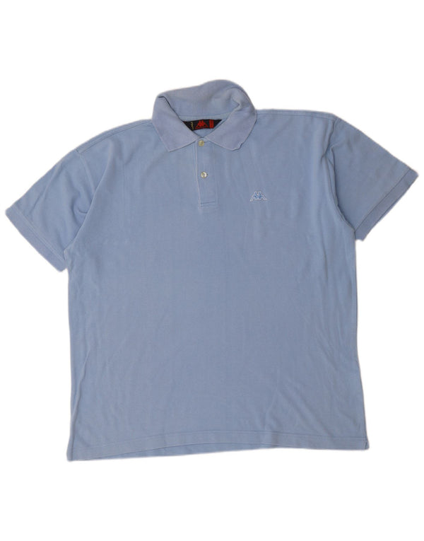 Kappa Mens Polo Shirt 2XL Blue Cotton