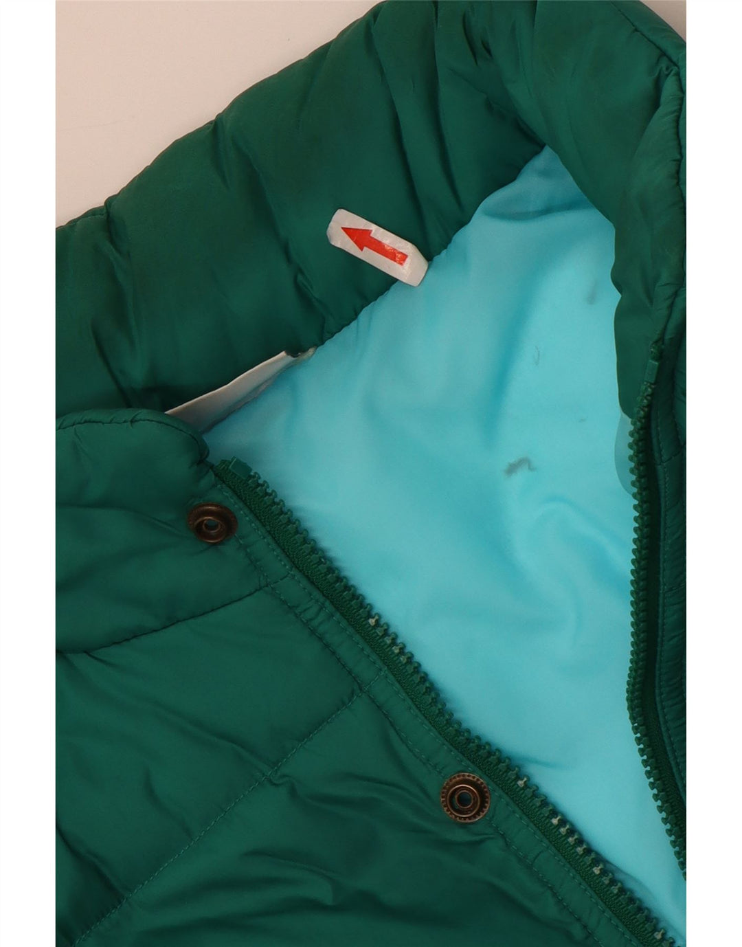 Sergio Tacchini Mens Padded Jacket UK 40 Large Green Polyamide