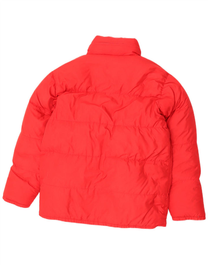 SALEWA Mens Hooded Padded Jacket UK 38 Medium Red Polyamide