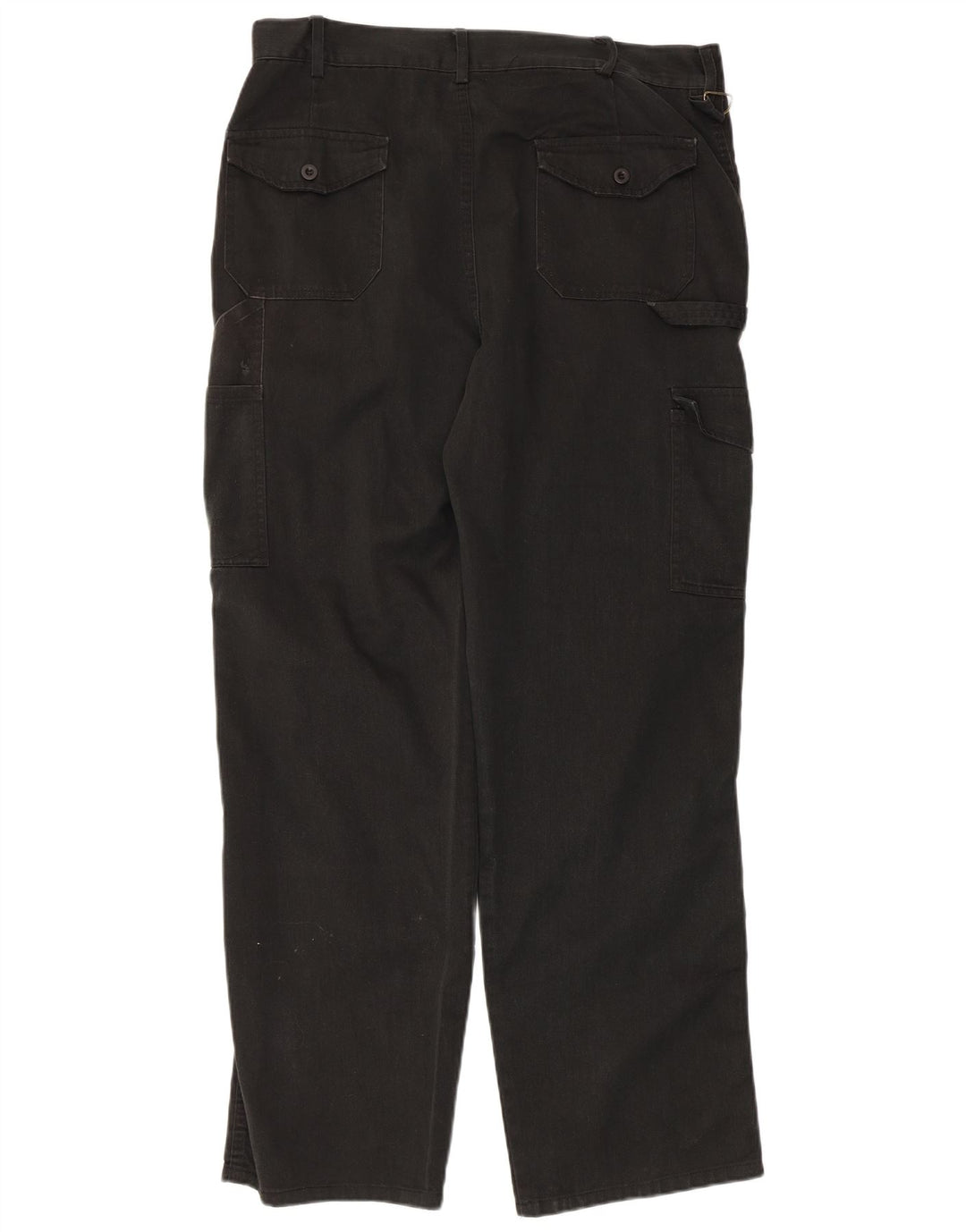 Dickies Mens Redhawk Straight Cargo Trousers W36 L30 Black Polyester