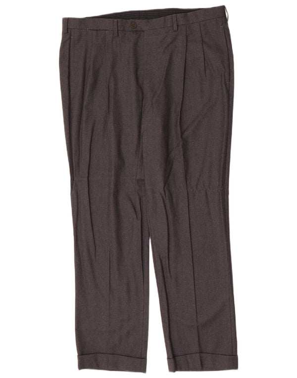 Kiton Mens Pegged Suit Trousers IT 52 XL W38 L30 Grey