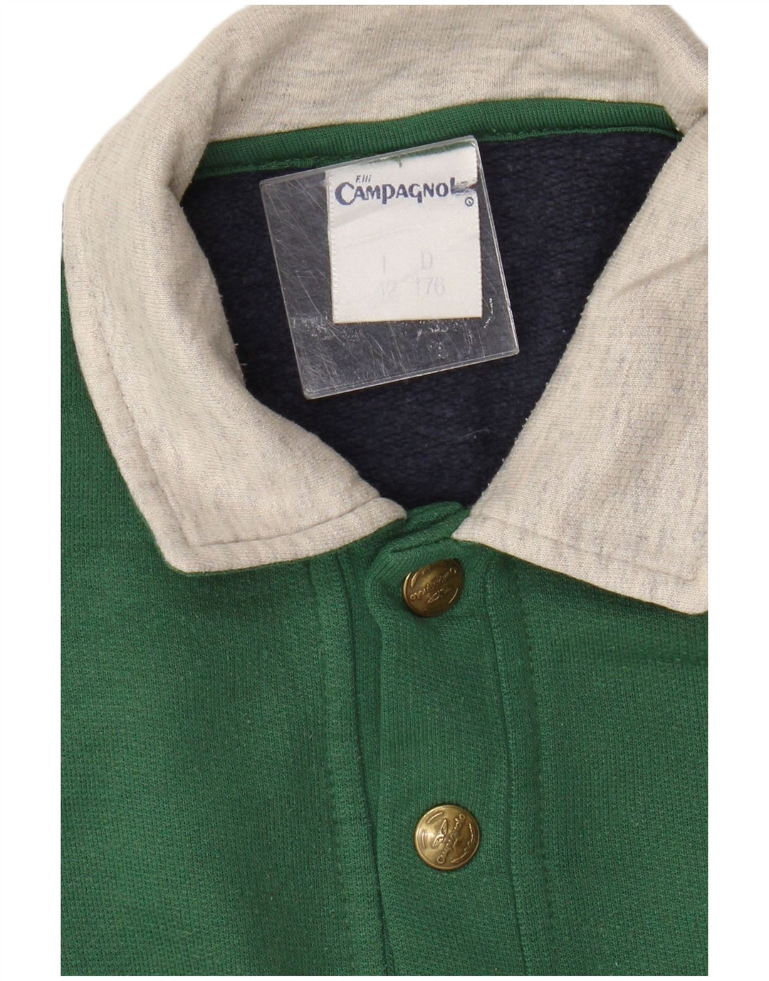 F.LLI Campagnolo Womens Graphic Sweatshirt Jumper IT 42 Medium Green