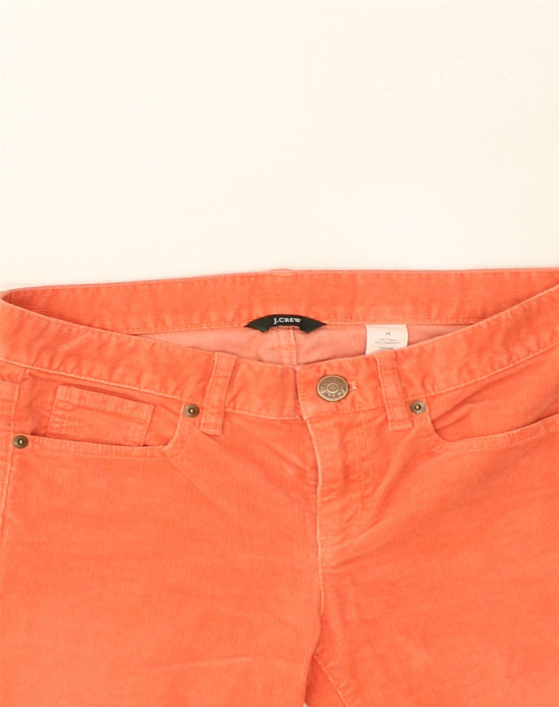 J. CREW Womens Slim Corduroy Trousers W26 L28 Orange Cotton | Vintage J. Crew | Thrift | Second-Hand J. Crew | Used Clothing | Messina Hembry 