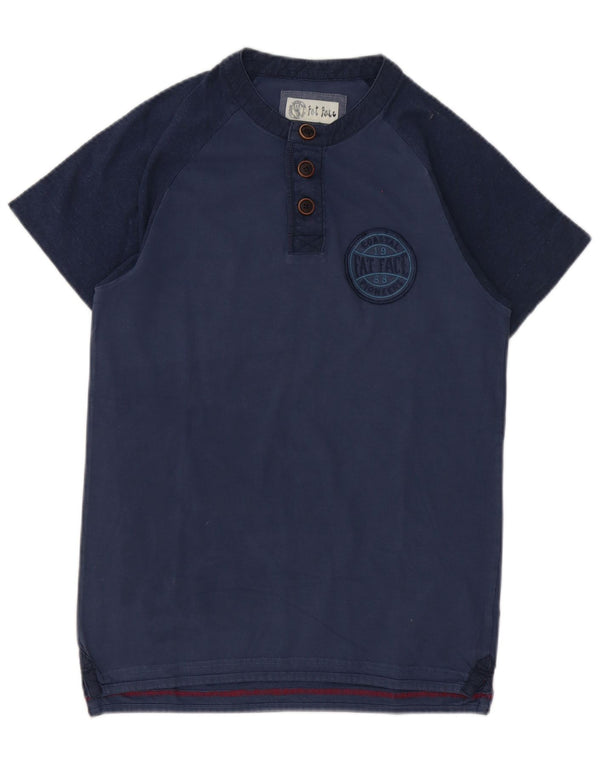 Fat Face Mens T-Shirt Top XS Navy Blue Cotton