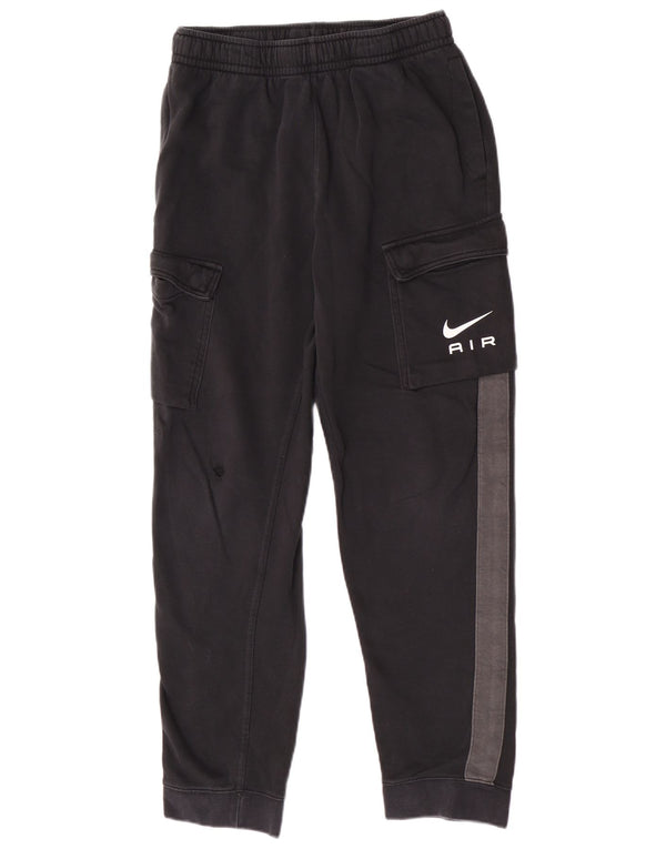 Nike Boys Cargo Tracksuit Trousers Joggers 13-14 Years XL Black Colourblock