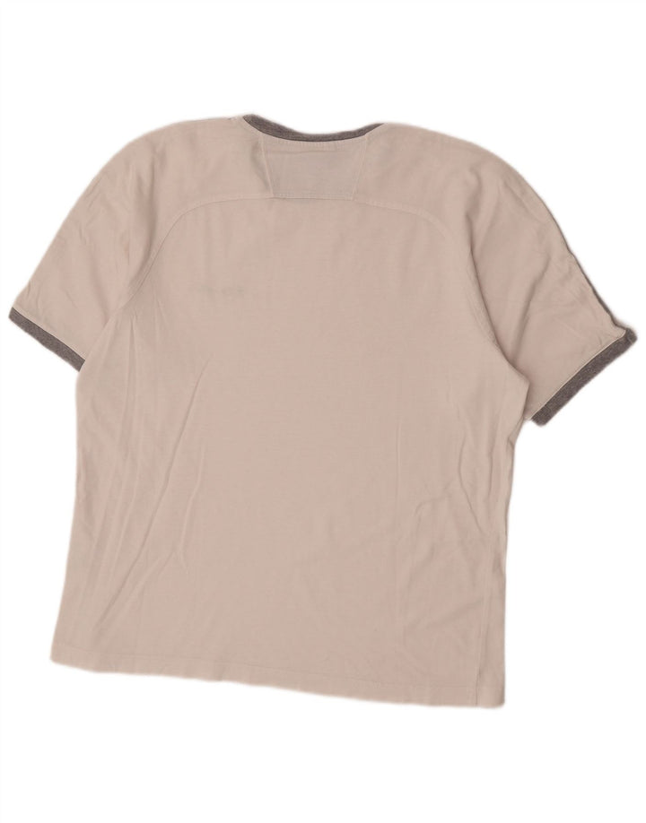 Champion Mens T-Shirt Top Large White Striped