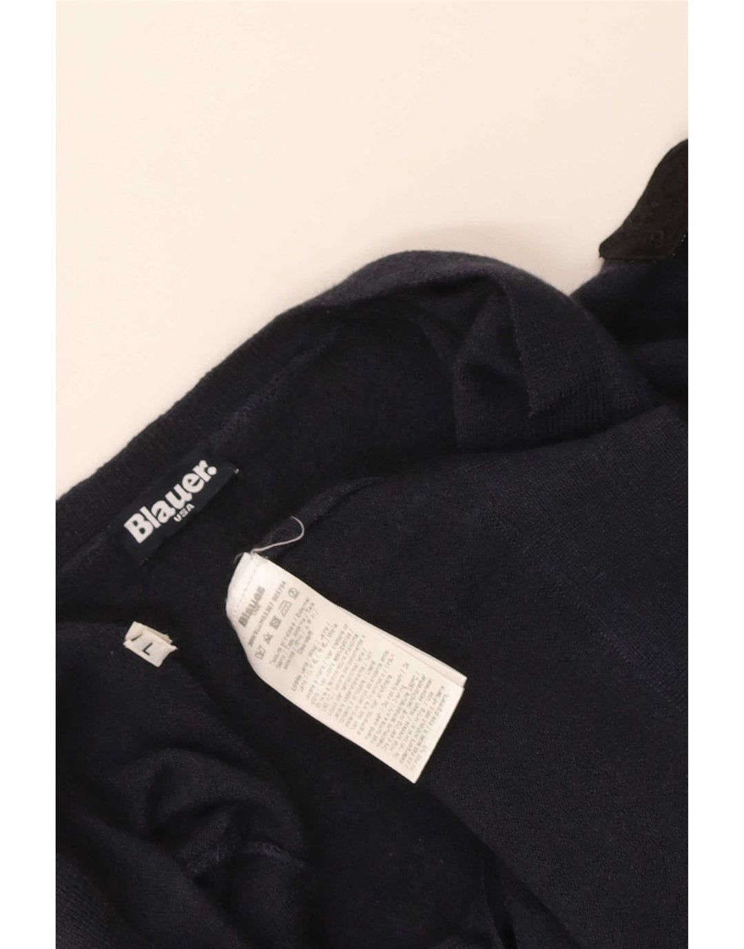 Blauer Womens Cardigan Sweater UK 14 Large Navy Blue Wool