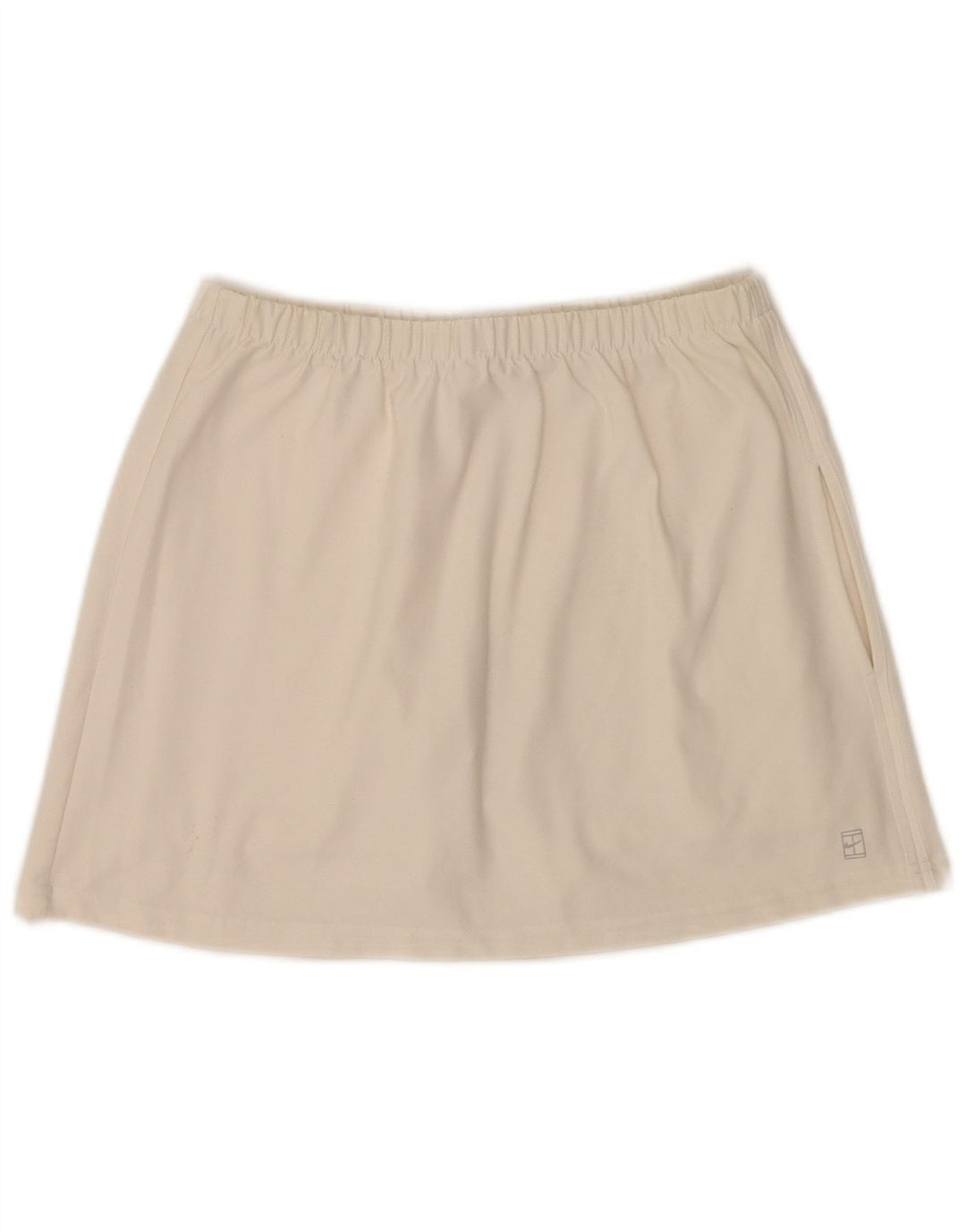 Nike Womens Skort UK 8/10 Small  Off White Polyester