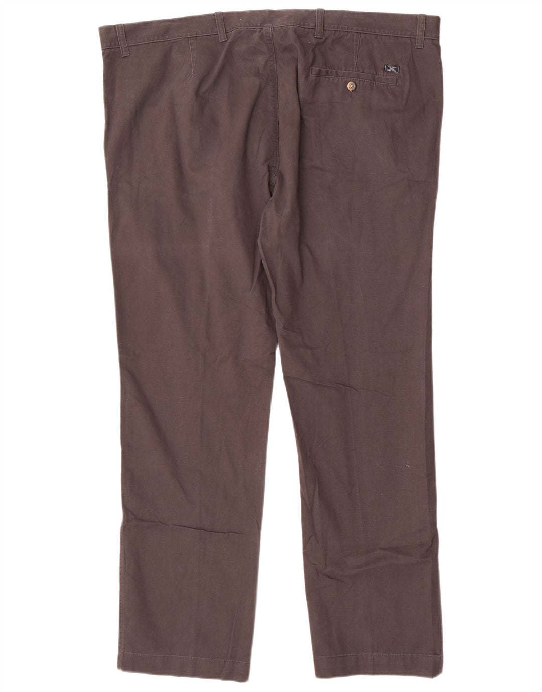 Marks & Spencer Mens Straight Chino Trousers W44 L31 Grey Cotton