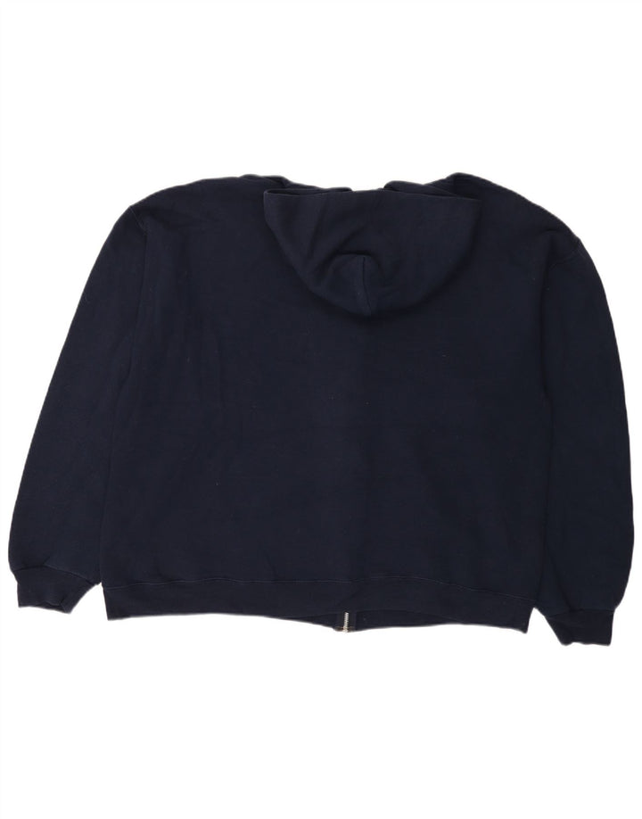 RUSSELL ATHLETIC Womens Dri-Power Zip Hoodie Sweater UK 18 XL Navy Blue