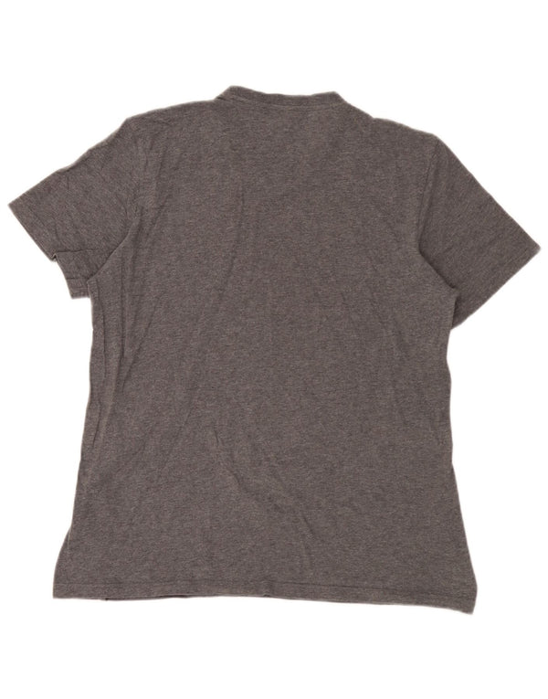 Adidas Mens T-Shirt Top Medium Grey Cotton