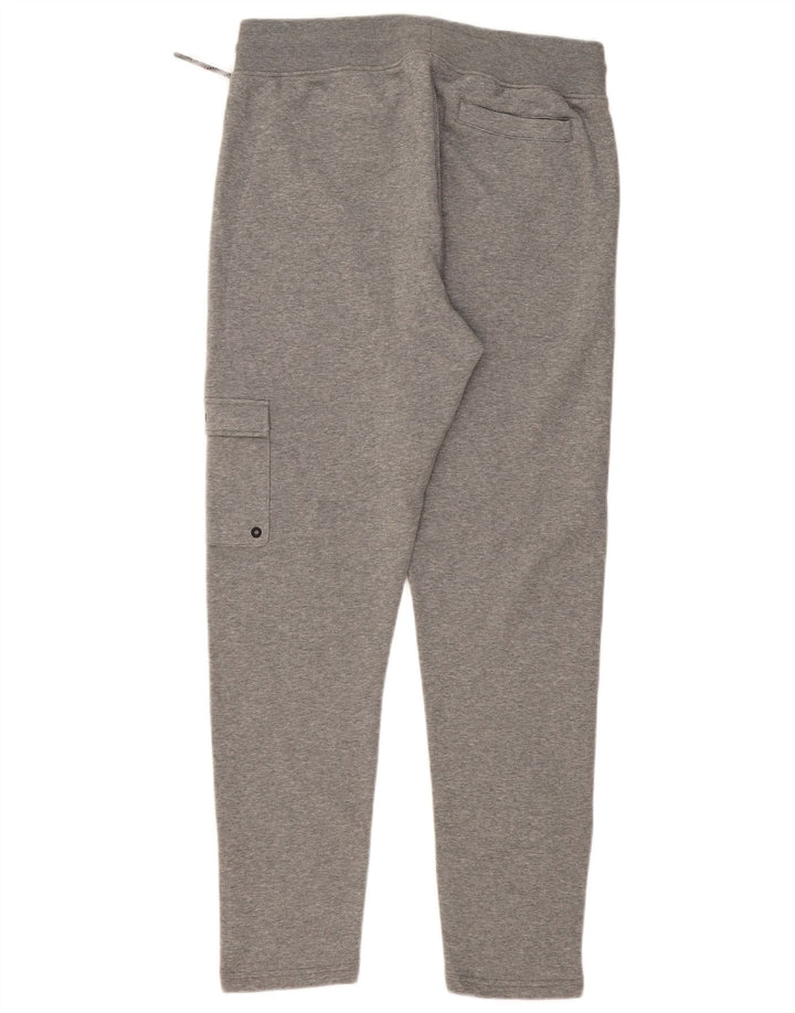 PUMA Mens Cargo Tracksuit Trousers Large Grey Flecked Cotton