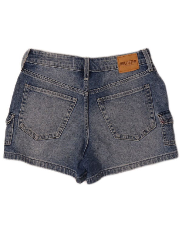 Hollister Womens Mom High Rise Denim Shorts W27 Small Blue