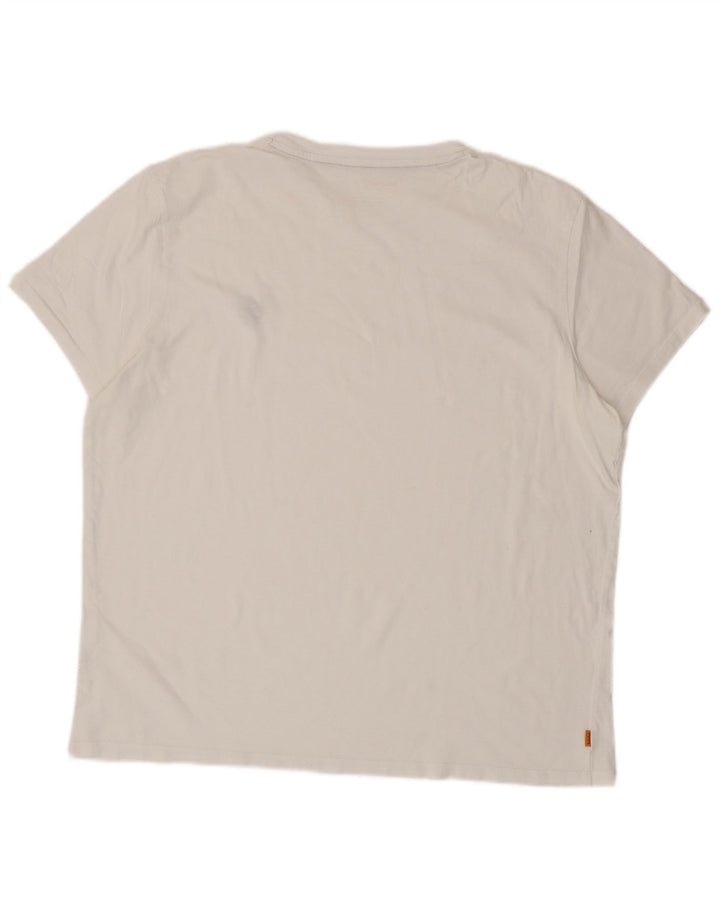 Timberland Mens Slim Fit T-Shirt Top 2XL White