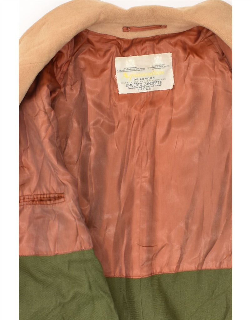 AQUASCUTUM Mens Overcoat UK 40 Large Brown | Vintage Aquascutum | Thrift | Second-Hand Aquascutum | Used Clothing | Messina Hembry 