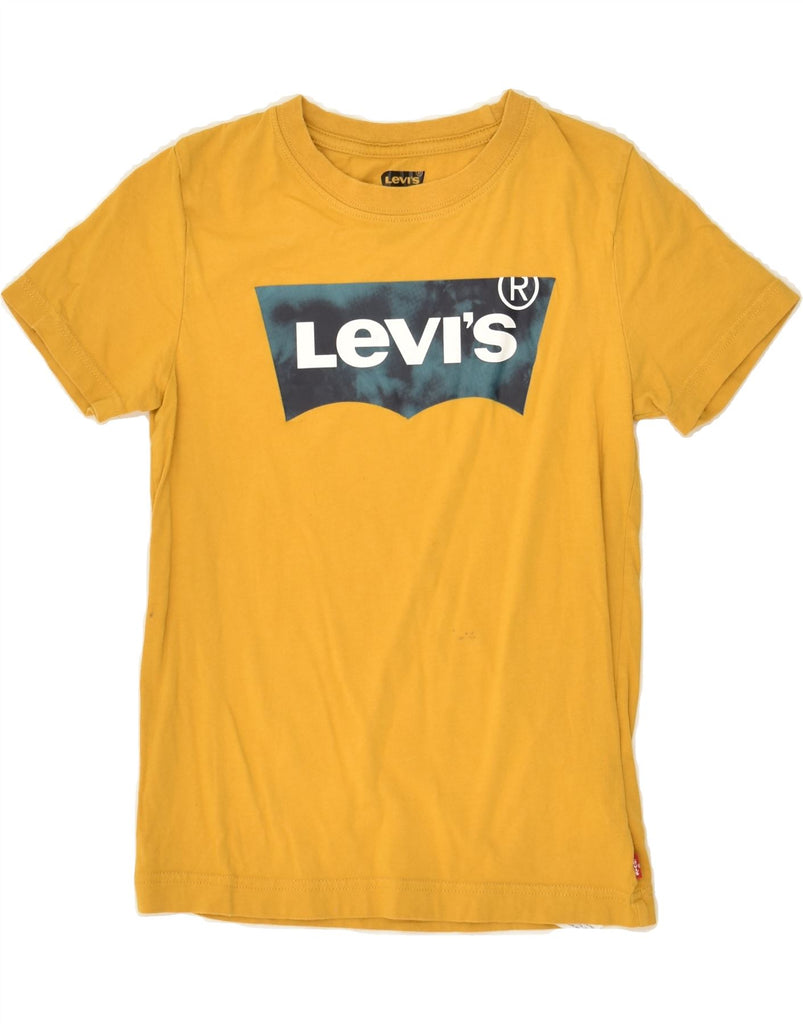 LEVI'S Boys Graphic T-Shirt Top 9-10 Years Yellow Cotton | Vintage Levi's | Thrift | Second-Hand Levi's | Used Clothing | Messina Hembry 