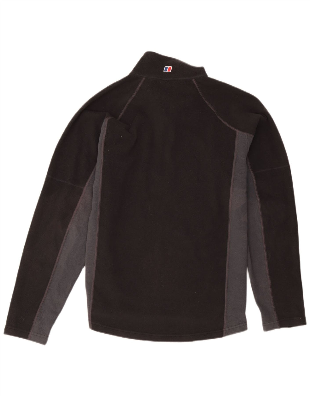 Berghaus Mens Zip Neck Fleece Jumper Medium Black Colourblock