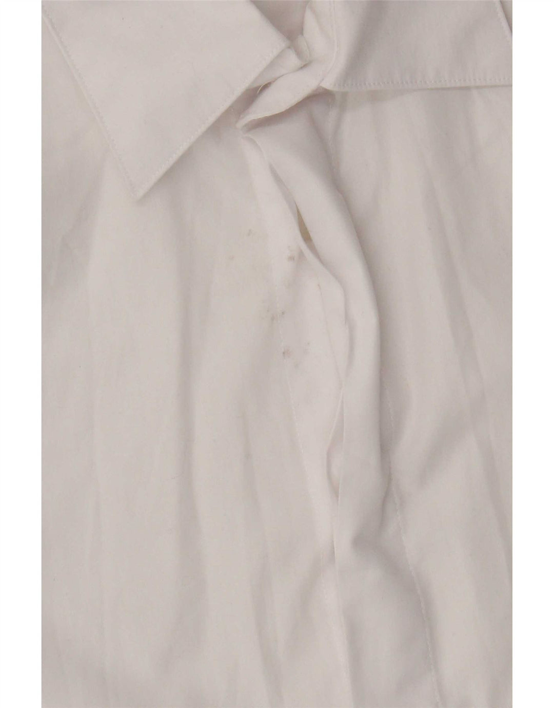 Yves Saint Laurent Mens Short Sleeve Shirt Small White Cotton