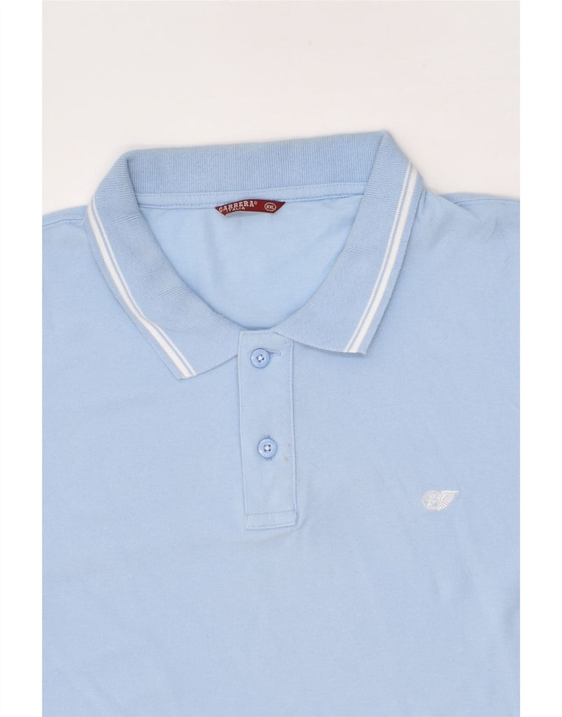 CARRERA Mens Polo Shirt 2XL Blue Cotton | Vintage Carrera | Thrift | Second-Hand Carrera | Used Clothing | Messina Hembry 