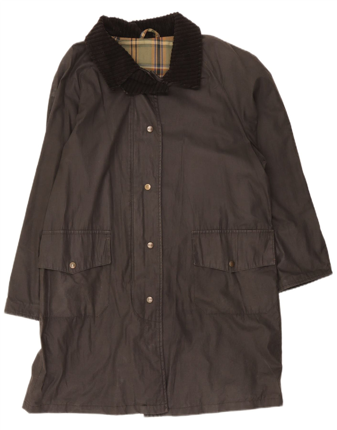 Blarney Woolen Mills Womens Oversized Waxed Overcoat UK 16 Large Grey