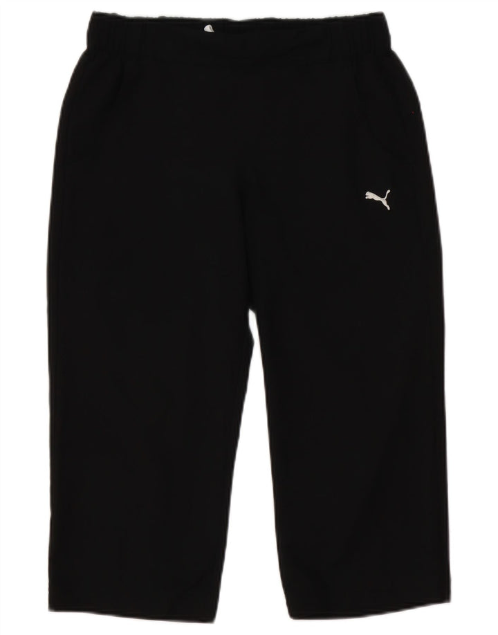 Puma Womens Capri Tracksuit Trousers UK 10 Small  Black