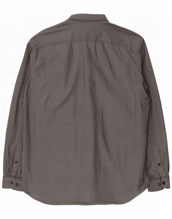 S.Oliver Mens Shirt XL Grey Cotton