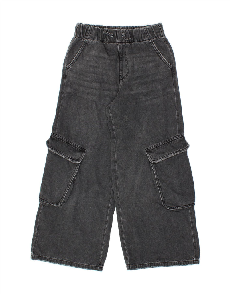 ZARA Boys Cargo Wide Leg Jeans 11-12 Years W26 L26 Grey Cotton Vintage Zara and Second-Hand Zara from Messina Hembry 