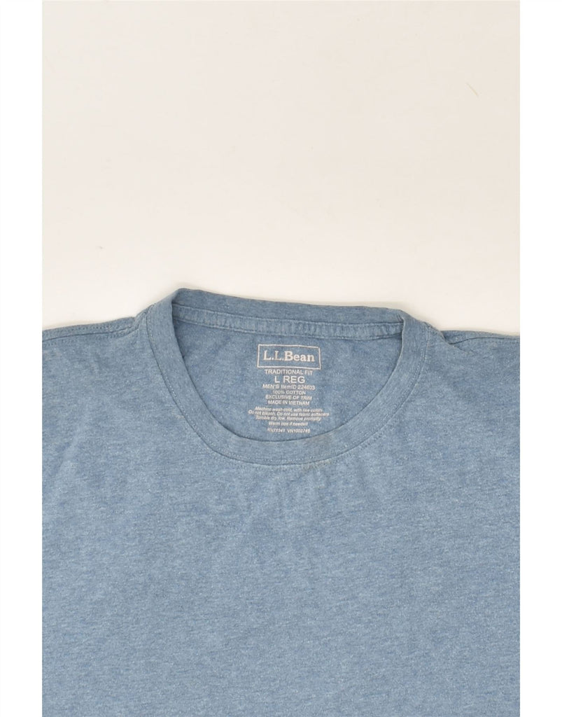 L.L.BEAN Mens Traditional Fit T-Shirt Top Large Blue Cotton | Vintage L.L.Bean | Thrift | Second-Hand L.L.Bean | Used Clothing | Messina Hembry 