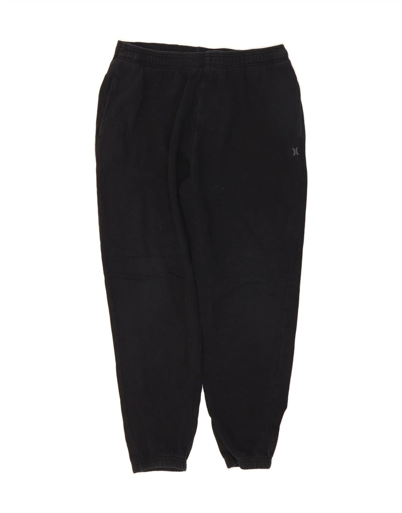 HURLEY Mens Graphic Tracksuit Trousers Joggers Medium  Black Cotton Vintage Hurley and Second-Hand Hurley from Messina Hembry 
