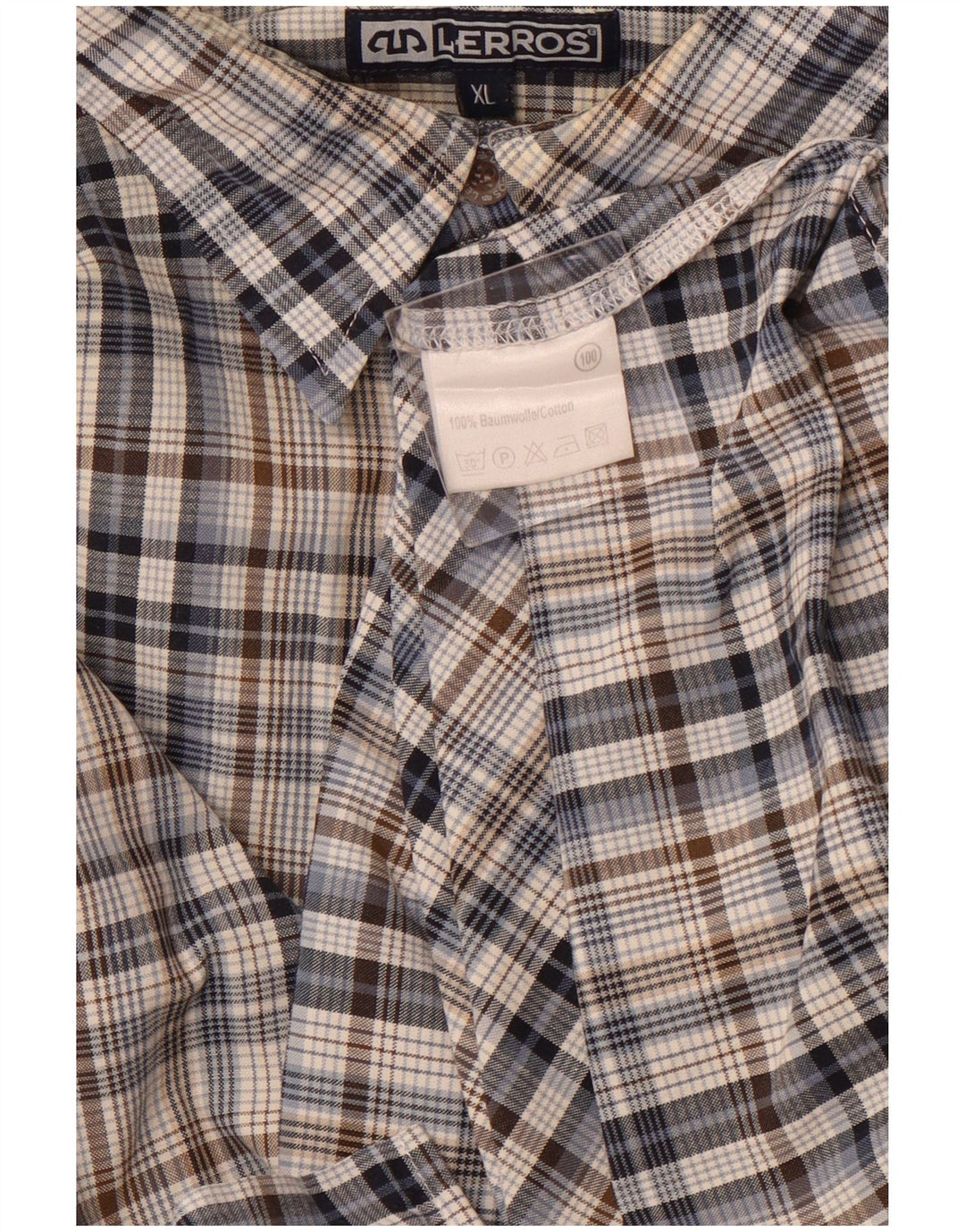 LERROS Mens Shirt XL Multicoloured Check Cotton