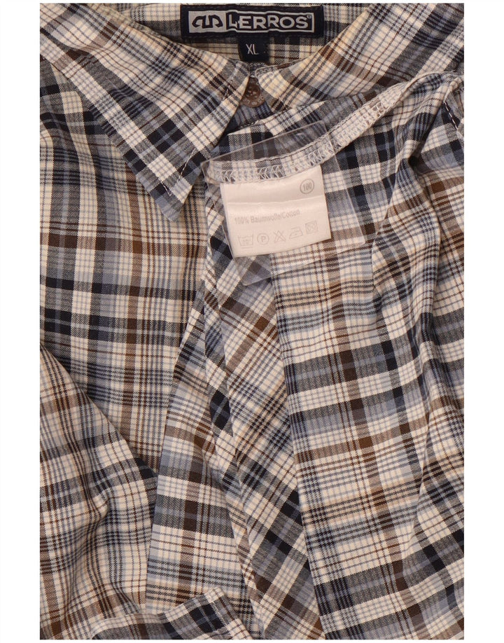 LERROS Mens Shirt XL Multicoloured Check Cotton