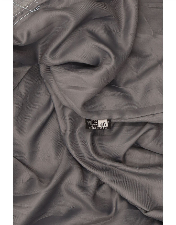 KOR@KOR Womens Suede Jacket IT 46 Large Grey Leather Vintage Kor@Kor and Second-Hand Kor@Kor from Messina Hembry 
