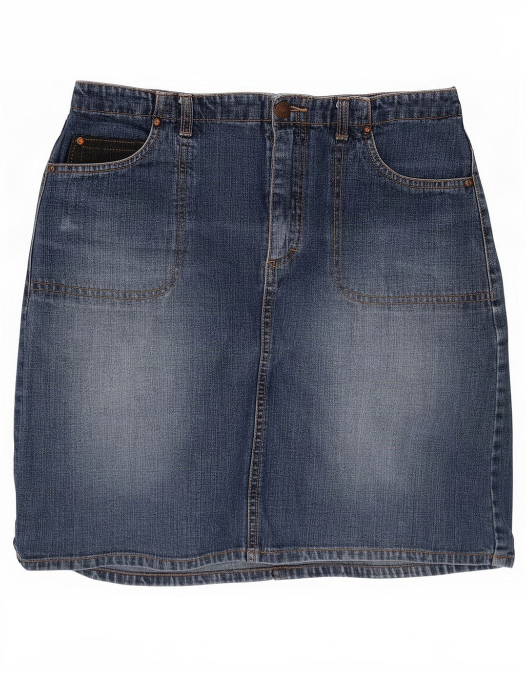 Esprit Womens Mini Denim Skirt EU 36 Small W26 Blue Cotton
