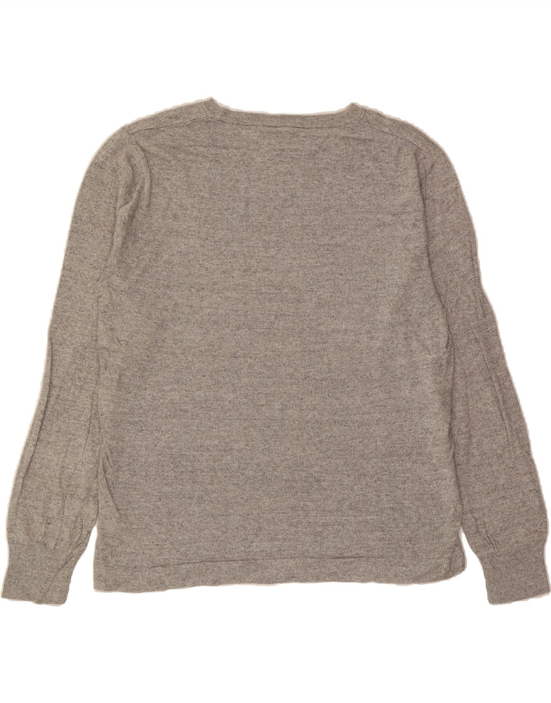 J. CREW Mens Boat Neck Jumper Sweater Medium Grey Cotton Vintage J. Crew and Second-Hand J. Crew from Messina Hembry 