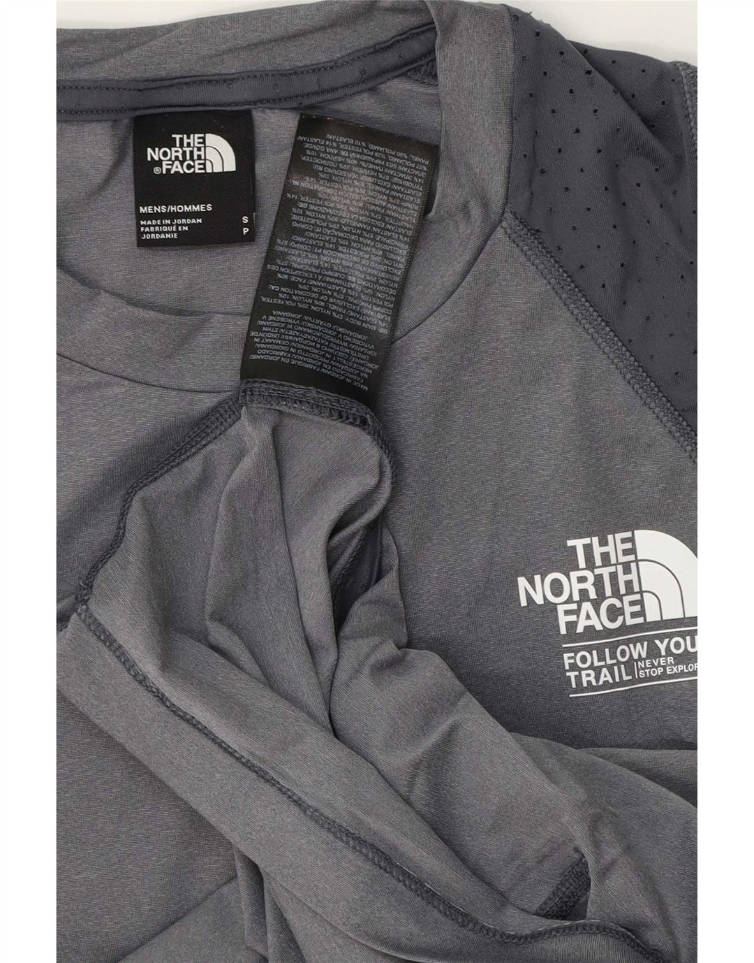 The North Face Mens Graphic Vest Top Small Grey Polyester Sports