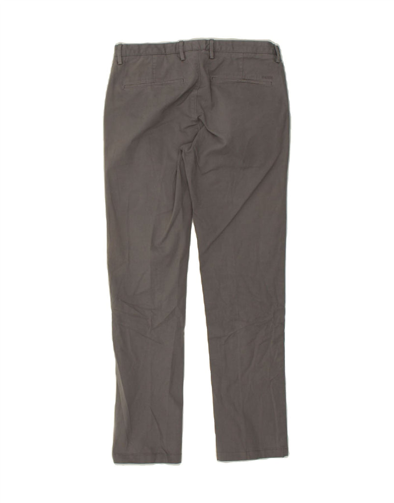 HUGO BOSS Mens Slim Chino Trousers W30 L29 Grey Vintage Hugo Boss and Second-Hand Hugo Boss from Messina Hembry 