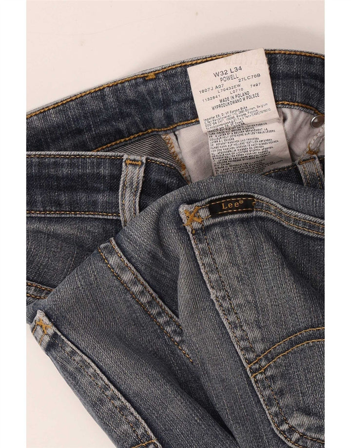Lee Womens Powell Slim Jeans W32 L29 Blue Cotton