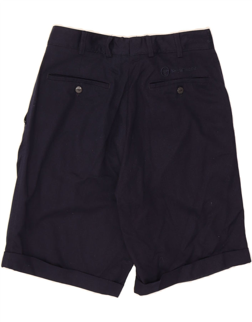 SERGIO TACCHINI Mens Chino Shorts IT 50 Large W30 Navy Blue Cotton Vintage Sergio Tacchini and Second-Hand Sergio Tacchini from Messina Hembry 