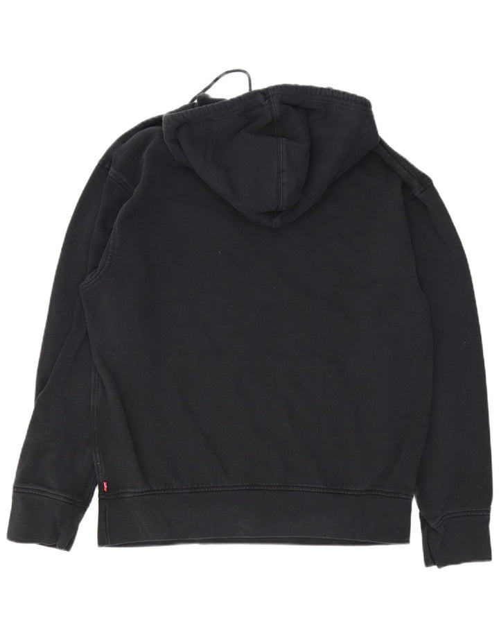 Levi's Mens Graphic Hoodie Jumper Medium Black Cotton