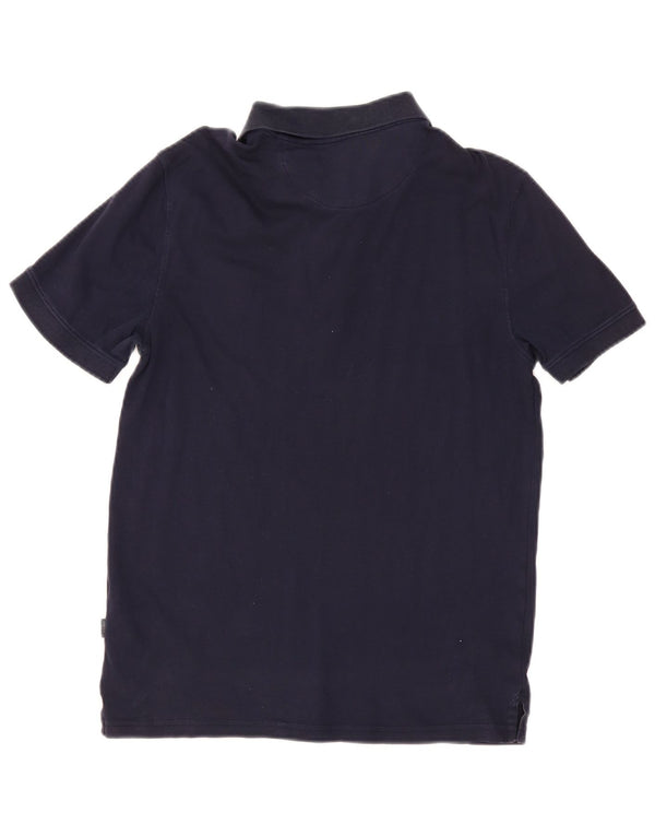 Calvin Klein Mens Polo Shirt Small Navy Blue Cotton