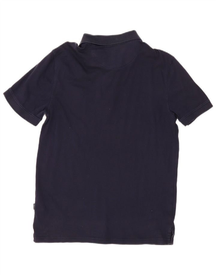 Calvin Klein Mens Polo Shirt Small Navy Blue Cotton