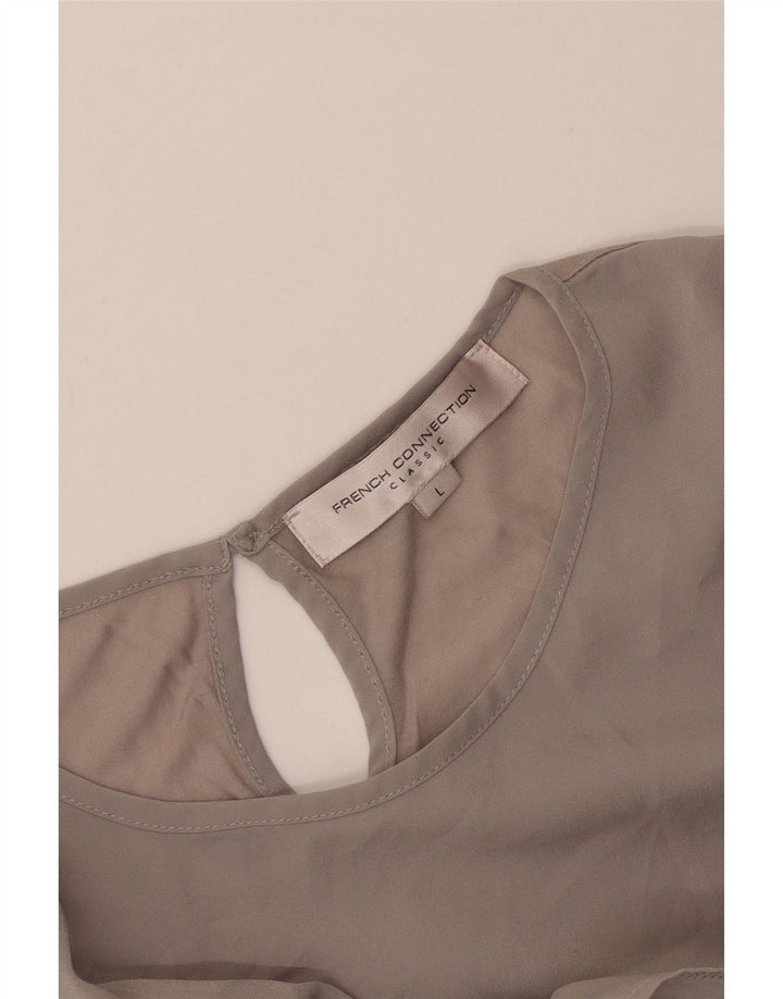 French Connection Womens Sleeveless Blouse Top UK 14 Large Grey