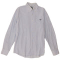 Fred Perry Mens Slim Fit Shirt XL Blue