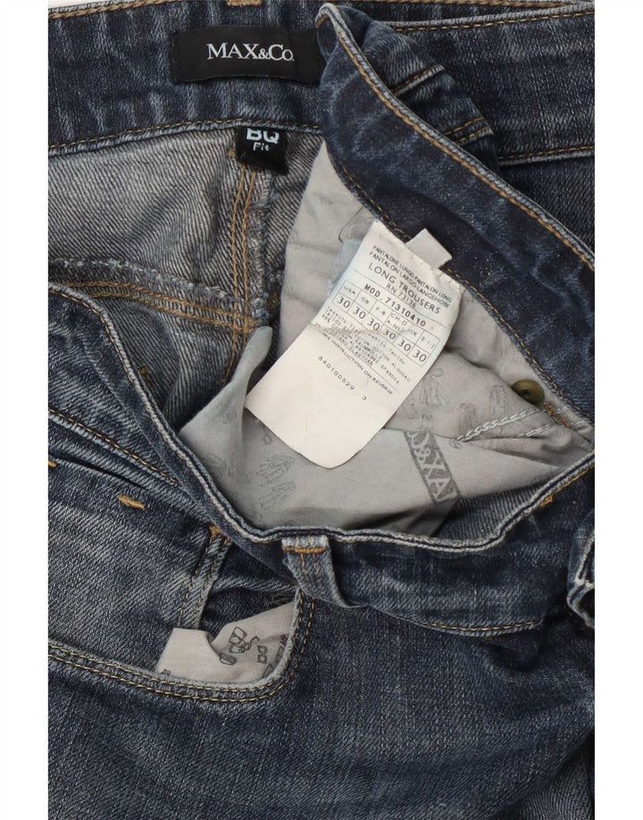Max & Co. Womens Slim Jeans W30 L30 Blue Cotton