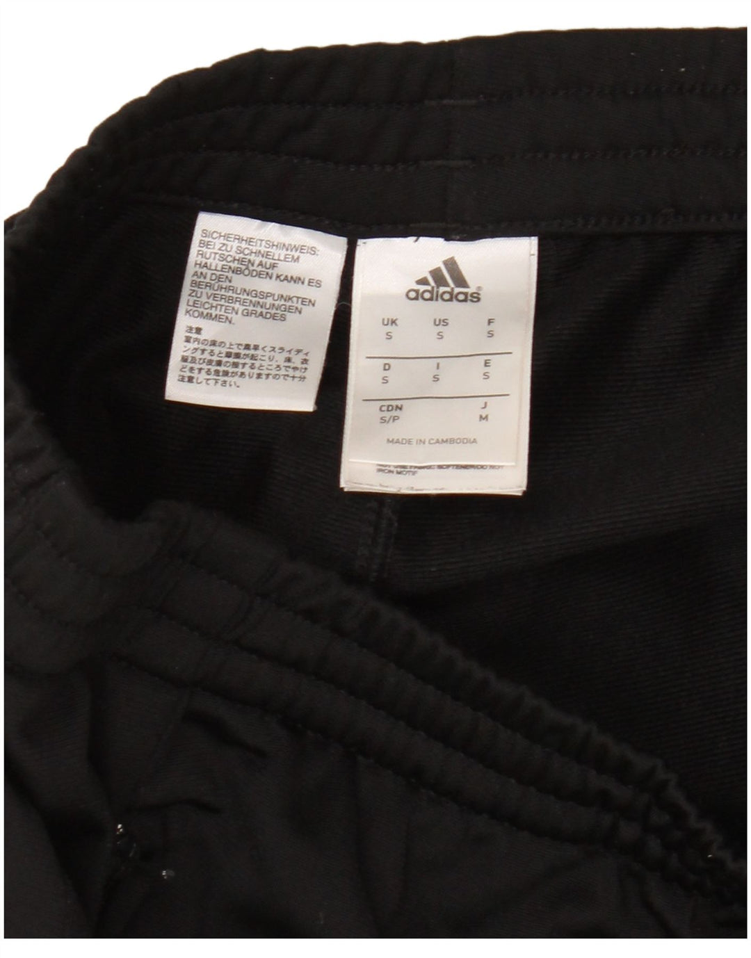 Adidas Mens Tracksuit Trousers Joggers Small  Black Polyester