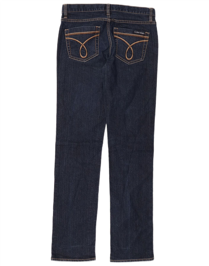 CALVIN KLEIN Womens Skinny Jeans US 2 XS W26 L31 Navy Blue Cotton